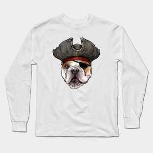 Bulldog Pirate Long Sleeve T-Shirt